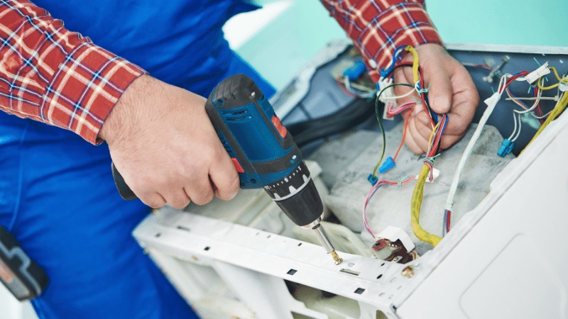 Kandıra Carrier Carrier çamaşır makinesi kart tamiri – Su almama arızası orijinal parça ile giderildi. - Teknik servis örneği